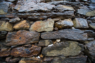 Colorful sea pebbles. rough sea stones, gravel texture of nature background and wallpaper. can be use for greeting card, advertizing, backdrop and board