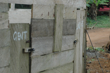 Makeshift African Toilet Block