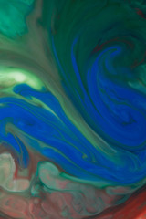 Creative background with abstract oil painted waves