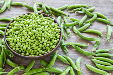 peeled green peas