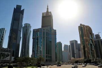 Fototapeta na wymiar Modern City of Doha in Qatar