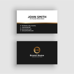 Business card. Vector. Exclusive and Modern design	