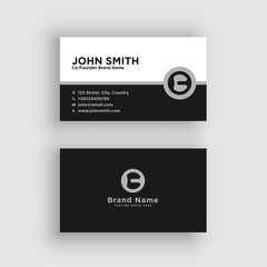 Fototapeta na wymiar Business card. Vector. Exclusive and Modern design 