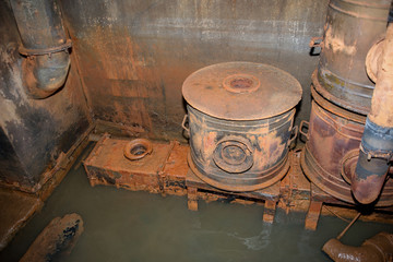 An abandoned bunker, an old military pillbox, an infantry weapon preserved after the war