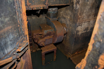 An abandoned bunker, an old military pillbox, an infantry weapon preserved after the war