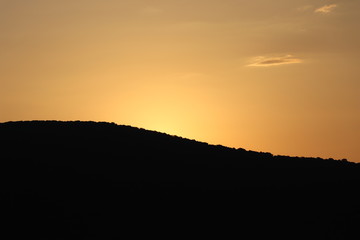 sunrise in the mountains
