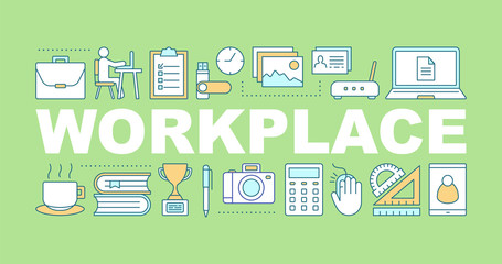 Workplace word concepts banner