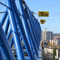 Obraz premium view from a tower crane