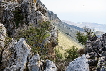 rock in the mountains