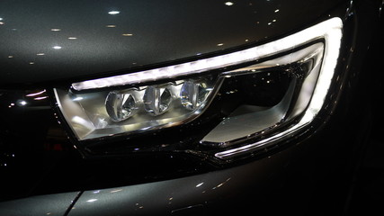 headlight of a car