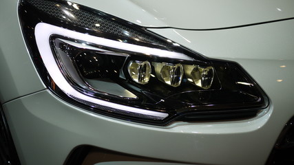 headlight of a car
