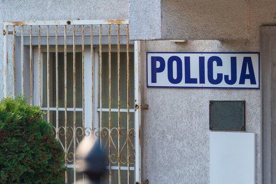 Polizeiwache in Polen 