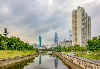 Deurstickers view of modern city © 远华 丘