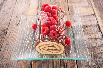 christmas yule log