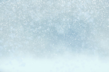 Winter holiday background with snow, copy space