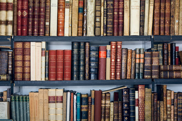 Libri usati in un mercatino in Spagna. Libreria