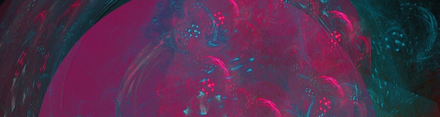 Panoramahintergrund - Petrol Pink