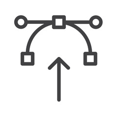 Graphic tool vector icon