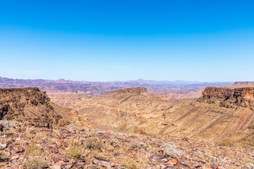 Fish River Canyon, world's second largest canyon, Hobas, South Namibia.