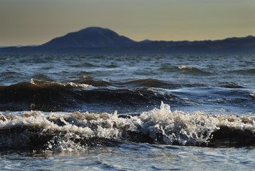 海　波　素材