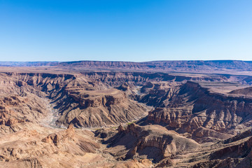 Fish River Canyon, world's second largest canyon, Hobas, South Namibia.