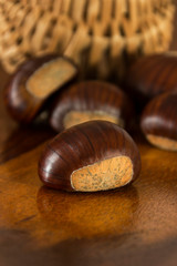 Châtaigne et couleur d'automne