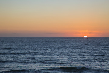 Sunset. San Diego, California, USA. Ocean, sunset, coastal view. Landscape. 