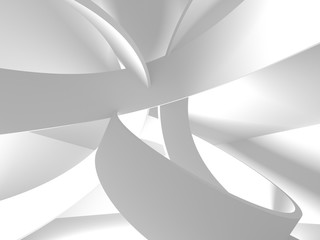 Abstract Modern White Architecture Background