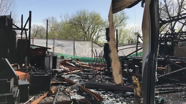 Club Burned Down Fire Damage Destruction