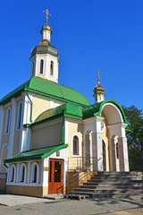 Fototapeta na wymiar Russia, Nevinnomyssk city. The Church of St. Spyridon