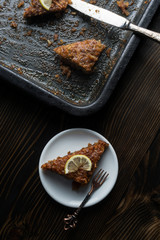 Lenten cake with lemon