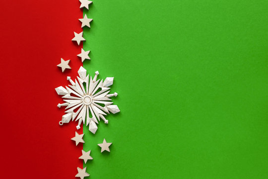 Christmas decoration background with complementary colors