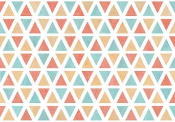 Watercolor triangle pattern.