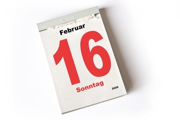 16. Februar 2020