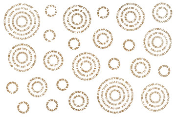 Watercolor abstract circles pattern.