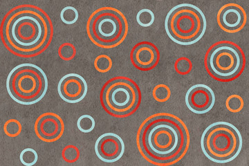 Fototapeta premium Watercolor circles pattern.