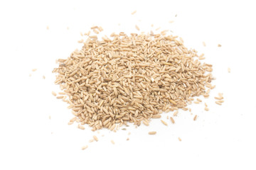 Pile of Raw wholegrain oats