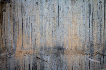 Naklejka premium Empty grunge cement wall, loft wall style. interior loft style. blank wall for background, wallpaper, copy space, texture, backdrop, interior, 3D architecture and decoration.
