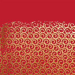 Chinese New Year golden red background