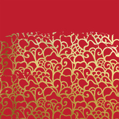Chinese New Year golden red background