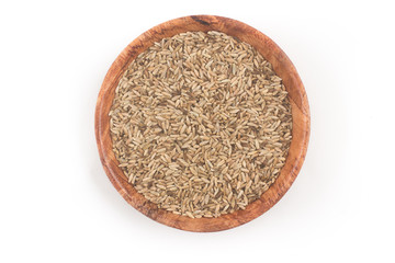 Raw Rye in a bowl