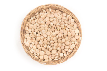 Raw altramuces, lupinus albus beans. Also known as Tremoco and lupini in a bowl