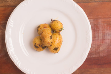 Baby potatoes cooked