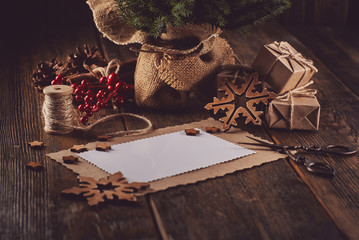 Christmas and New Year composition.