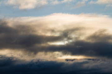 Sunny Blue Sky and Clouds