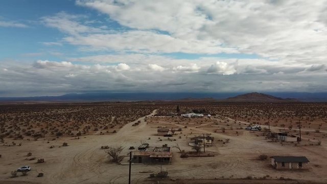 Desert Landscape aerial view