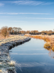 A frosty winter morning at Costa Beck, Pickering
