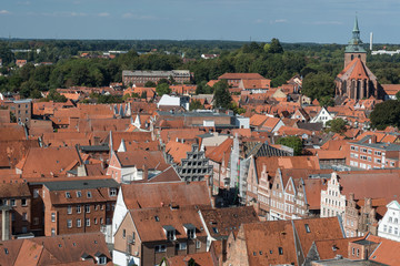 Fototapeta na wymiar Blick über Lüneburg
