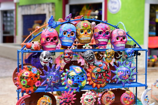 Street Skulls in Cozumel