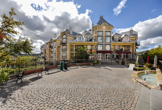 Mont-Tremblant village square in fall
